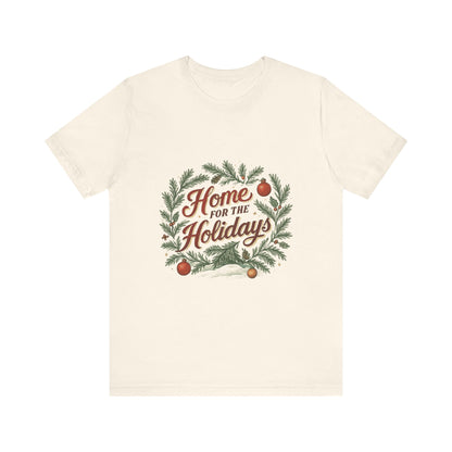 "Home for the Holidays" Unisex Jersey Short Sleeve Tee