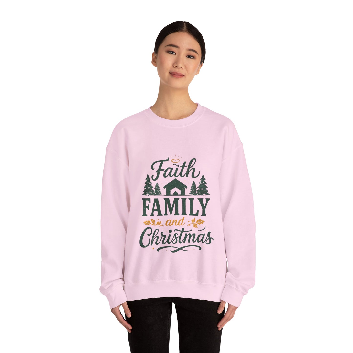Faith Family Christmas Sweatshirt