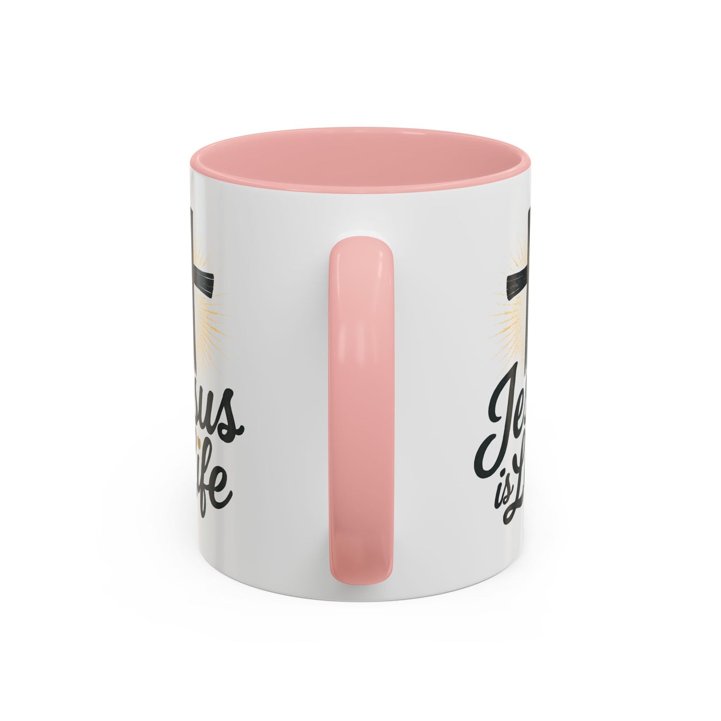"Jesus is Life" - Christian Accent Coffee Mug - Inspirational 11oz & 15oz