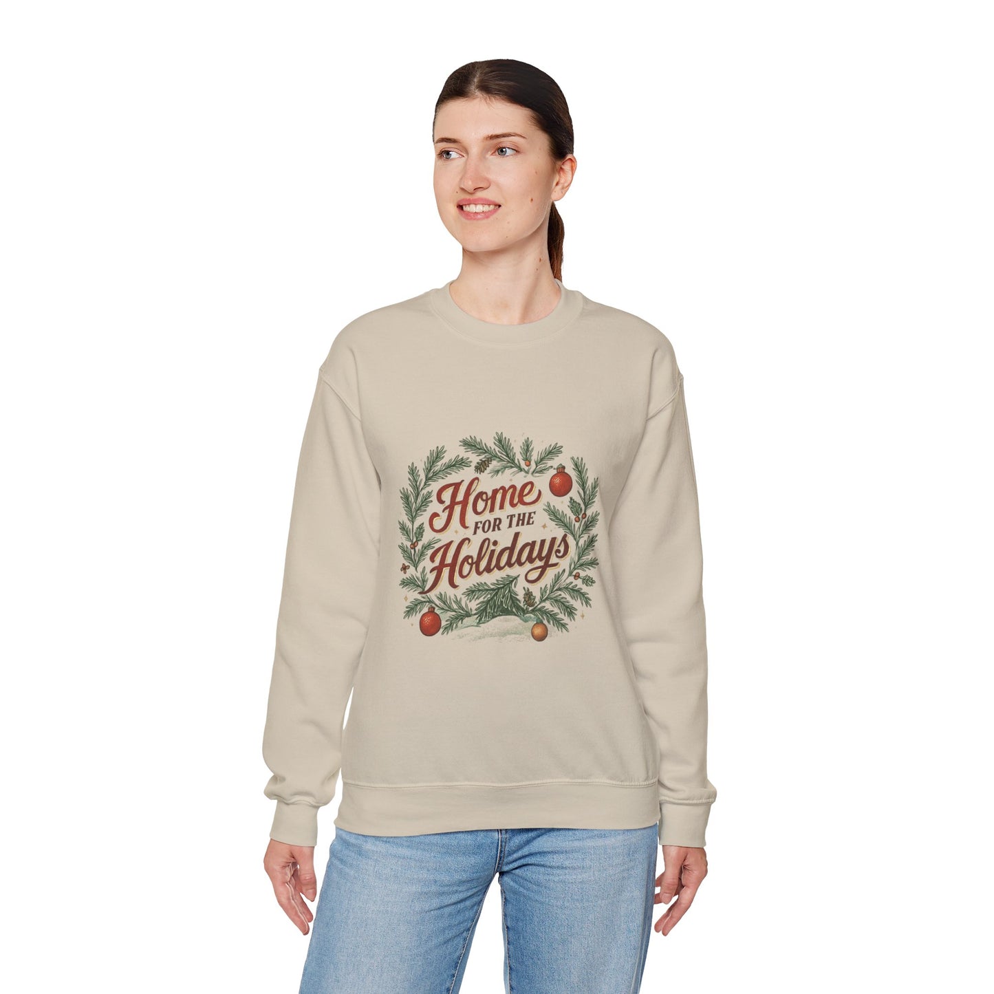 "Home for the Holidays" Heavy Blend™ Crewneck Sweatshirt