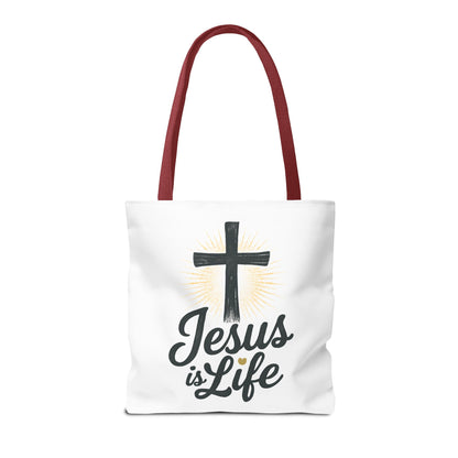 Inspirational Jesus Tote Bag - Faith-Based Carry All