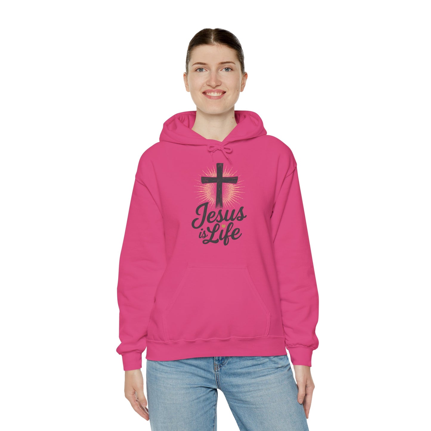 Jesus is Life" - Unisex Hoody - Comfortable & Inspirational Sweatshirt