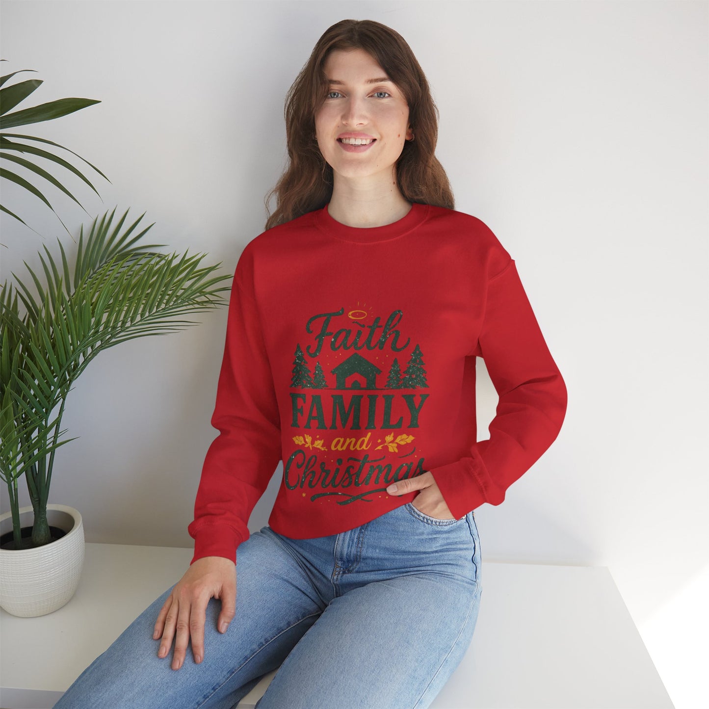 Faith Family Christmas Sweatshirt