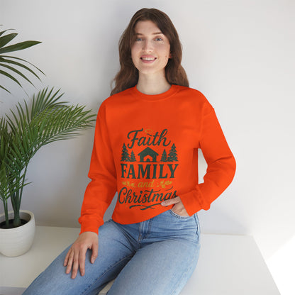 Faith Family Christmas Sweatshirt