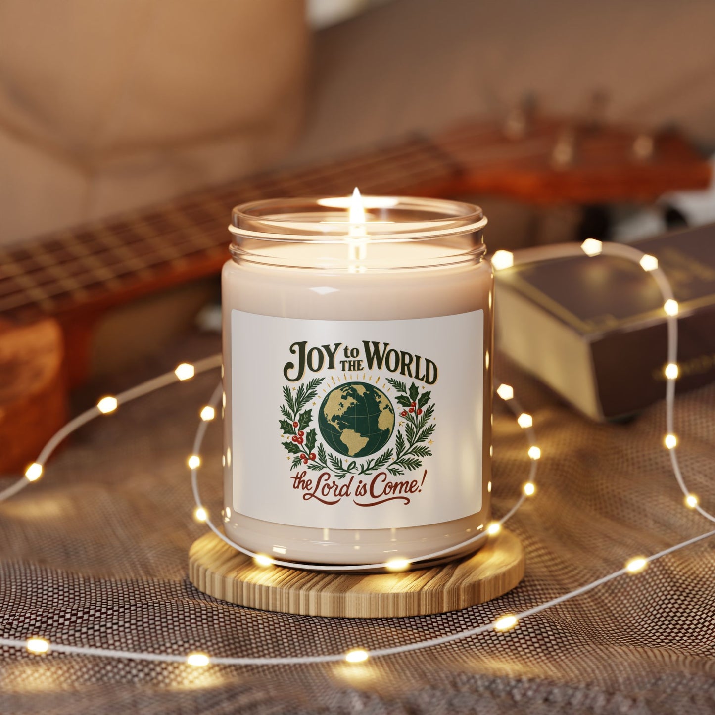 "Joy to the World" - Scented Soy Candle, Christmas Gift, Home Fragrance, Holiday Decor, Eco-Friendly Candle, Relaxation Gift