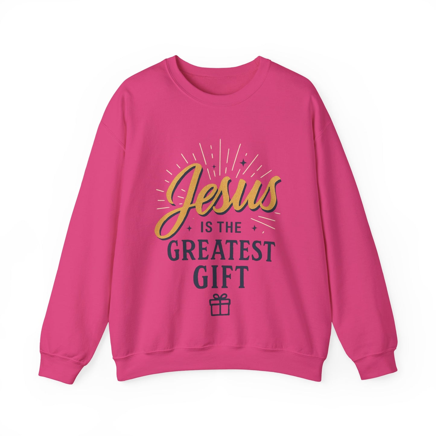 "Jesus is the Greatest Gift" - Crewneck Sweatshirt - Unisex Christian Apparel