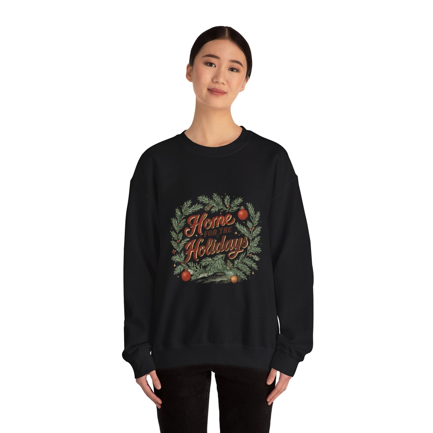 Christmas Sweatshirt Home for the Holidays