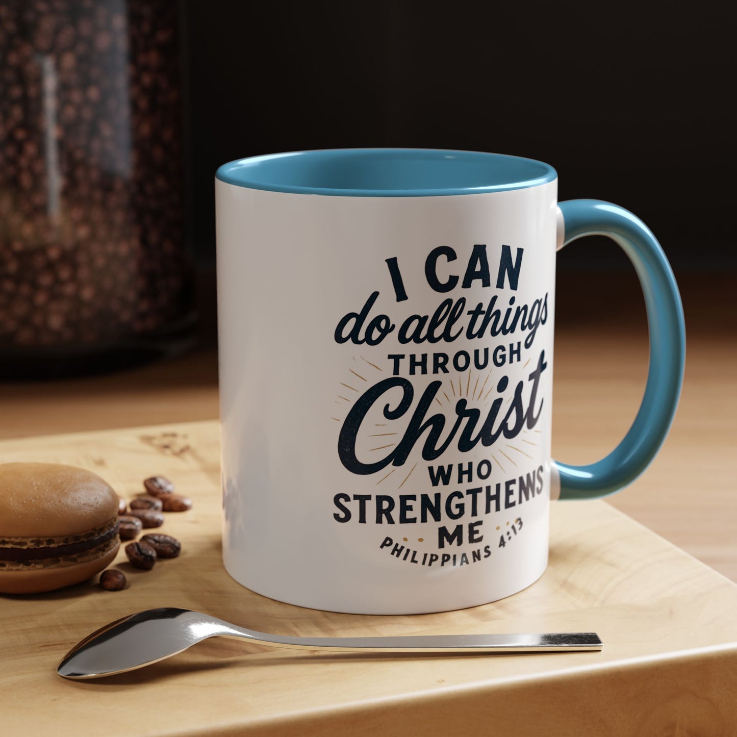"I Can Do All Things Through Christ" - Inspirational Christian Coffee Mug