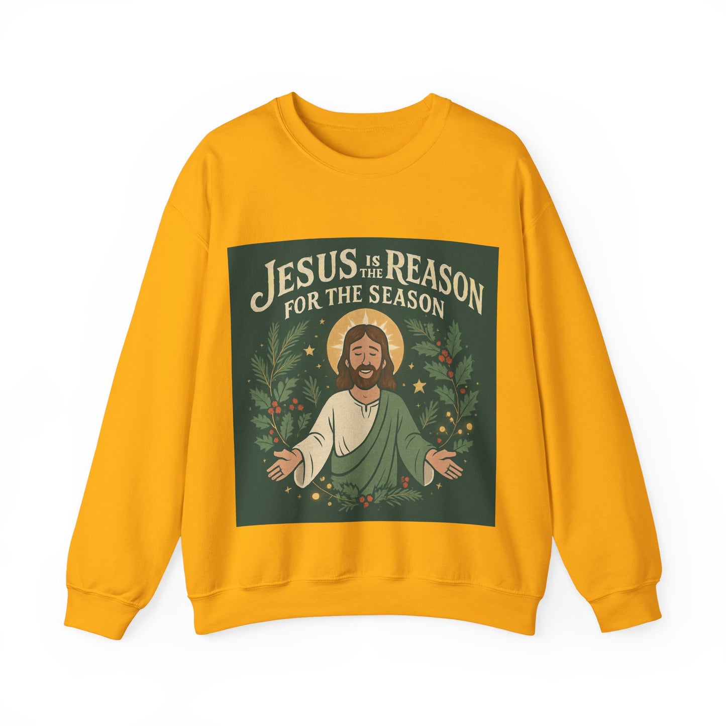 "Jesus is the Reason for the Season" - Crewneck Sweatshirt, Christmas Sweatshirt, Unisex Christmas Gift,