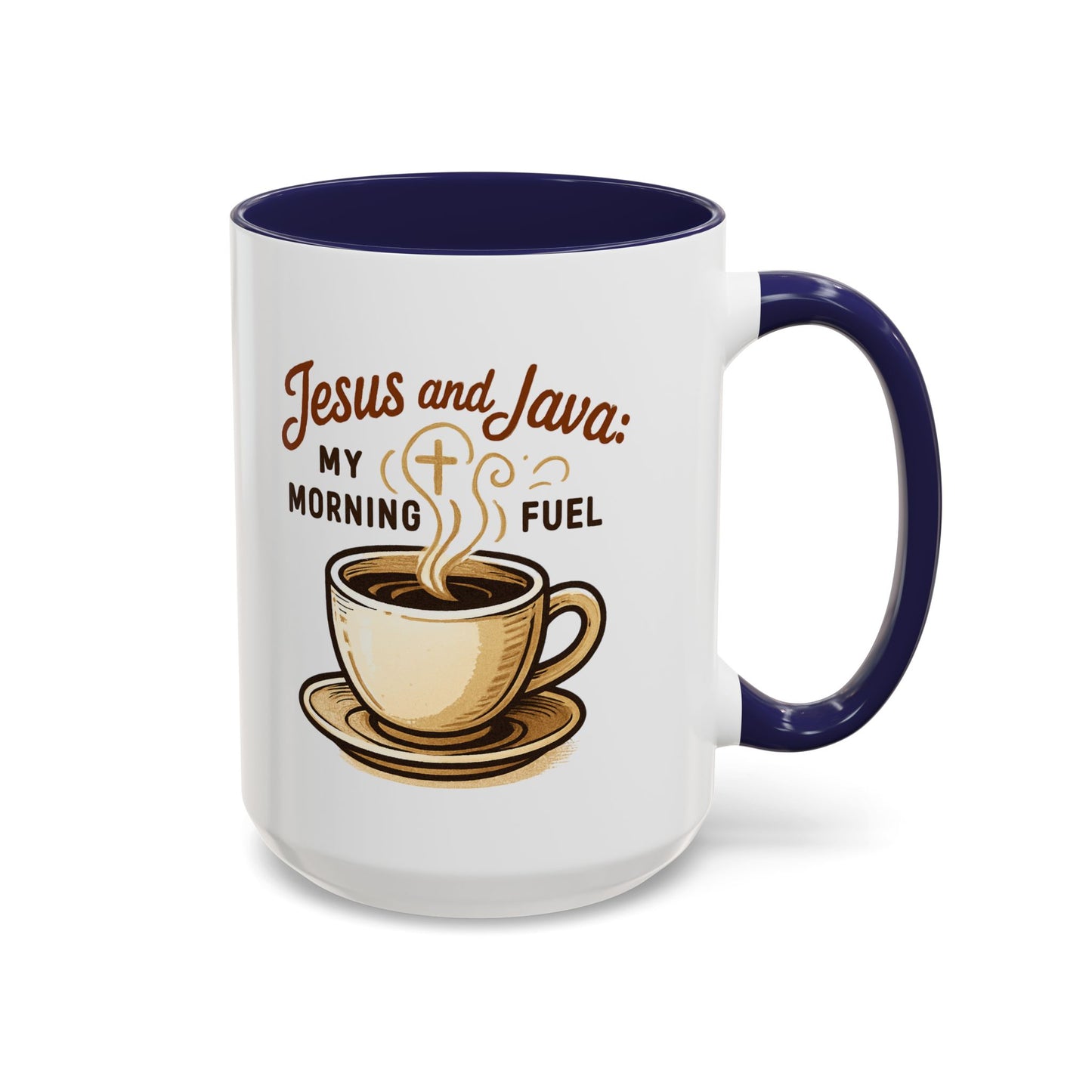 Faith & Coffee Mug: "Jesus and Java" Morning Fuel, Thank You Gift, Christian Coffee Lovers, Religious Kitchen Decor, Inspirational Drinkware
