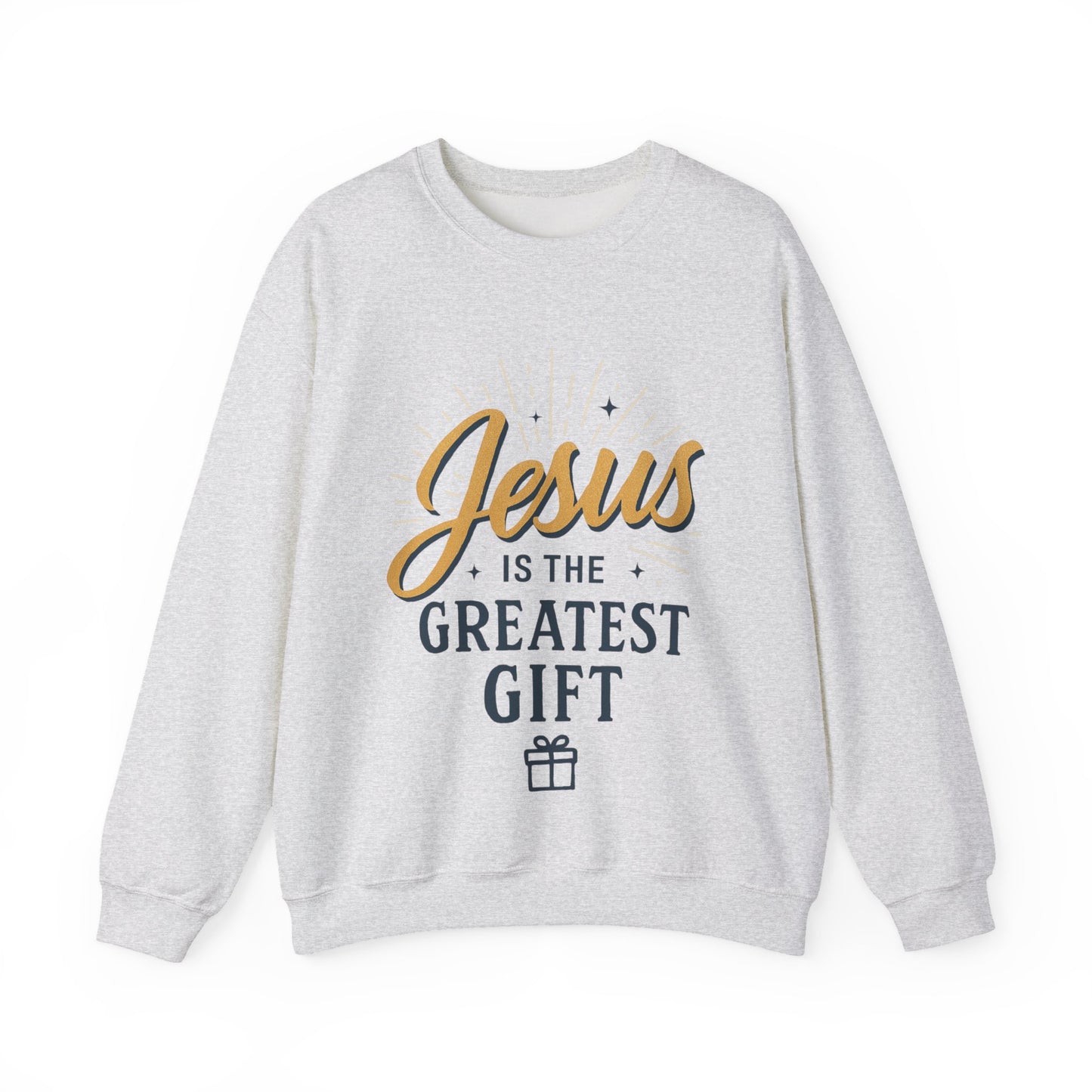"Jesus is the Greatest Gift" - Crewneck Sweatshirt - Unisex Christian Apparel