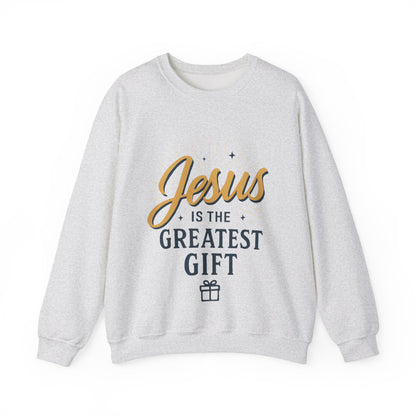 "Jesus is the Greatest Gift" - Crewneck Sweatshirt - Unisex Christian Apparel