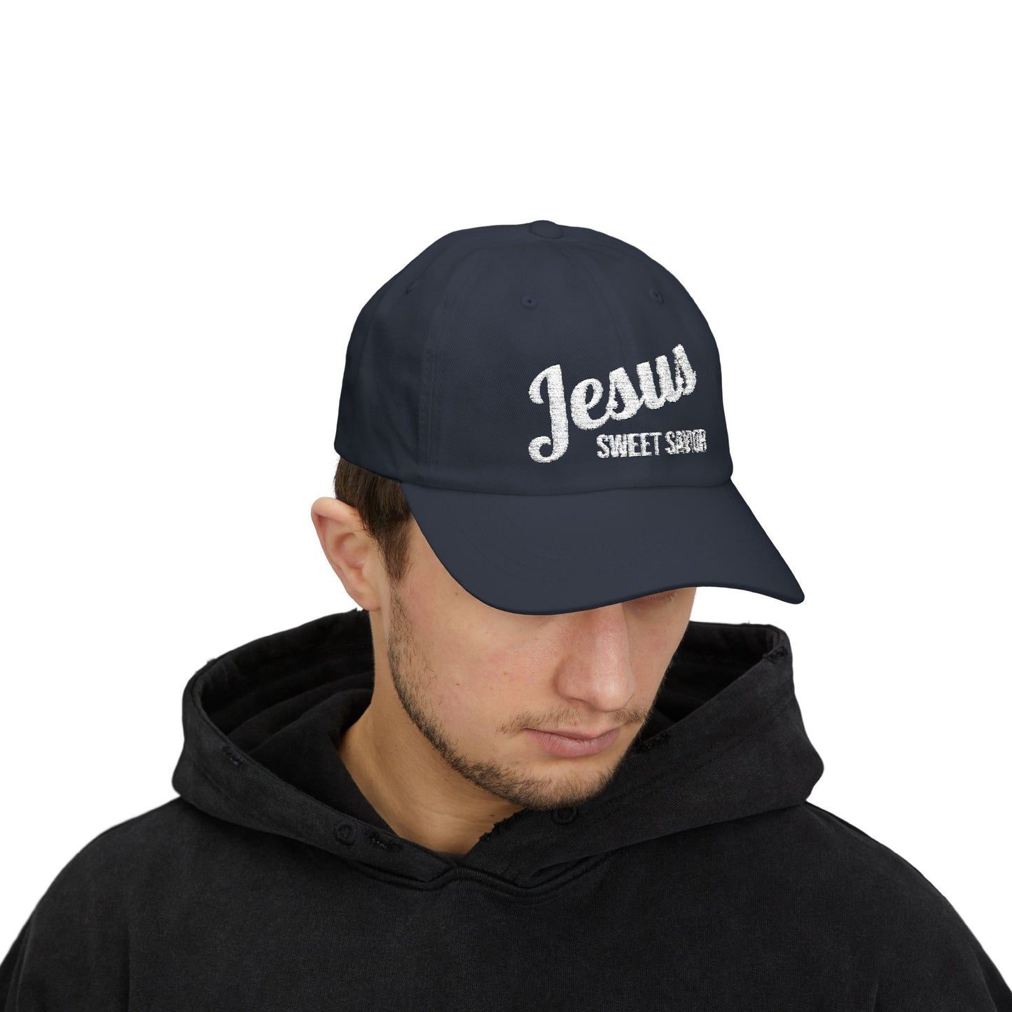 "Jesus Sweet Savior" - Faith-Inspired Classic Dad Cap Gift for Dads, Casual Wear, Summer Outings, Spiritual Gifts