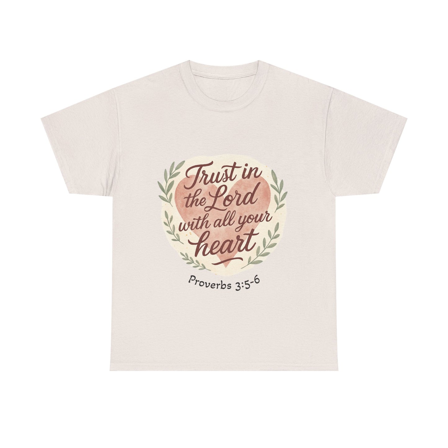Inspirational Christian Tee – Trust in the Lord with All Your Heart