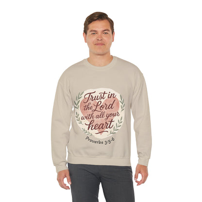 Trust in the Lord with All Your Heart Crewneck Sweatshirt