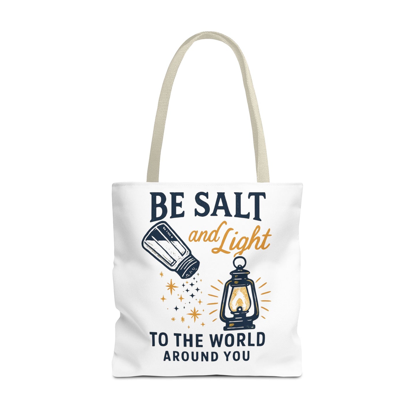 "Be Salt and Light" - Inspirational Tote Bag- Eco-Friendly Canvas, Perfect Gift for Graduations, Birthdays, or Everyday Use