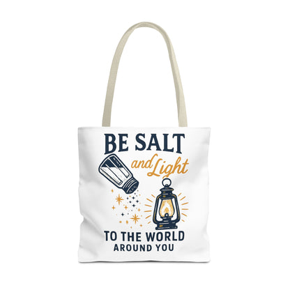 "Be Salt and Light" - Inspirational Tote Bag- Eco-Friendly Canvas, Perfect Gift for Graduations, Birthdays, or Everyday Use