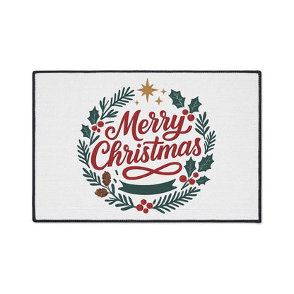 Merry Christmas Heavy Duty Holiday Entry Rug/mat