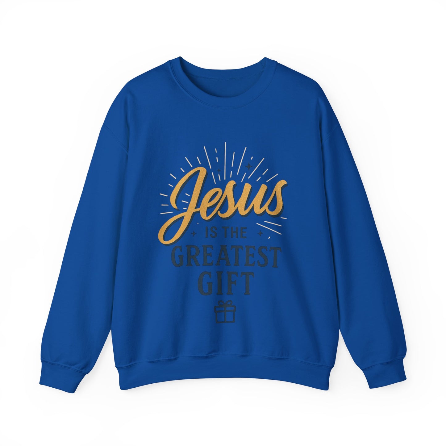 "Jesus is the Greatest Gift" - Crewneck Sweatshirt - Unisex Christian Apparel