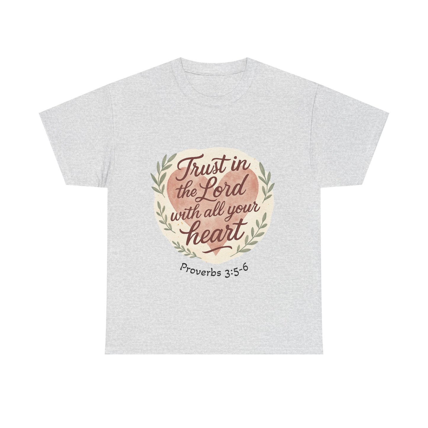Inspirational Christian Tee – Trust in the Lord with All Your Heart