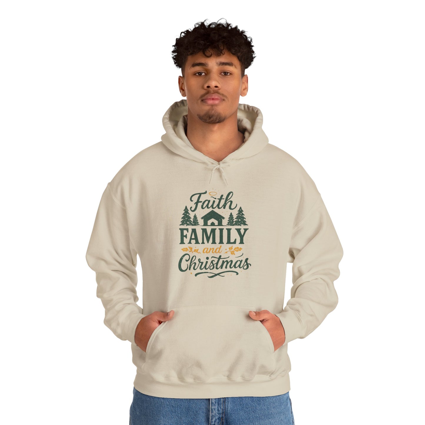 Faith, Family, and Christmas Hoodie