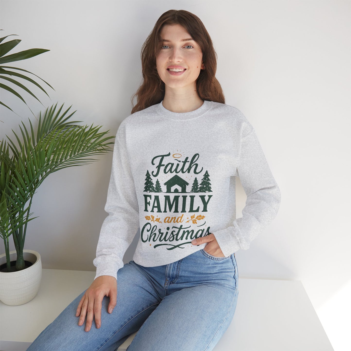 Faith Family Christmas Sweatshirt