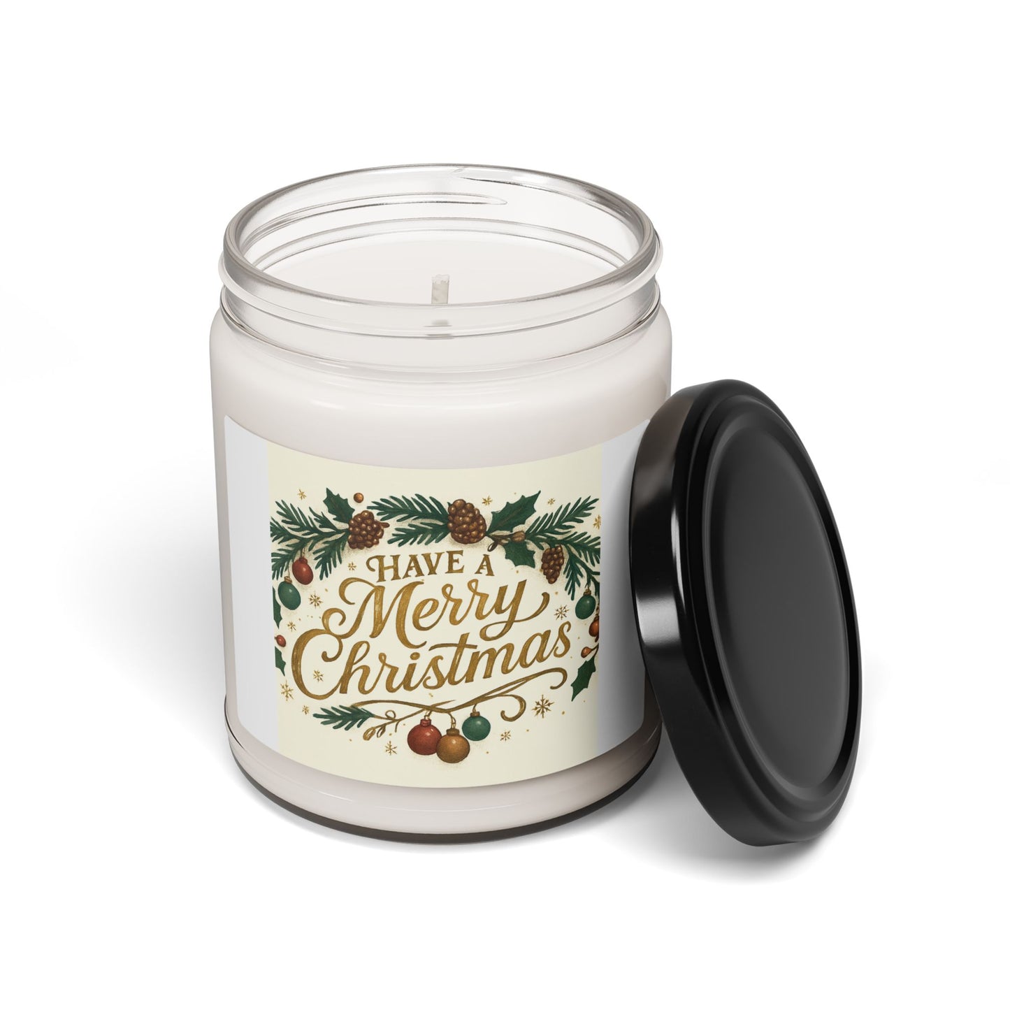 "Have a Merry Christmas" - Christmas Scented Soy Candle - Festive Home Decor, Holiday Gift, Aromatherapy Candle, Seasonal Fragrance, Cozy Ambiance