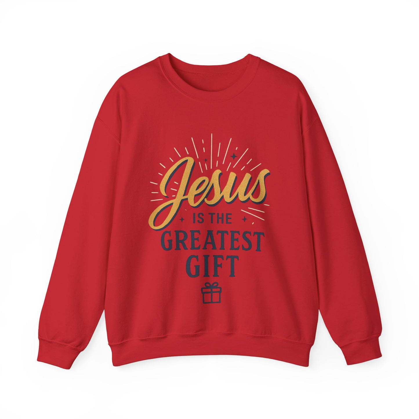"Jesus is the Greatest Gift" - Crewneck Sweatshirt - Unisex Christian Apparel