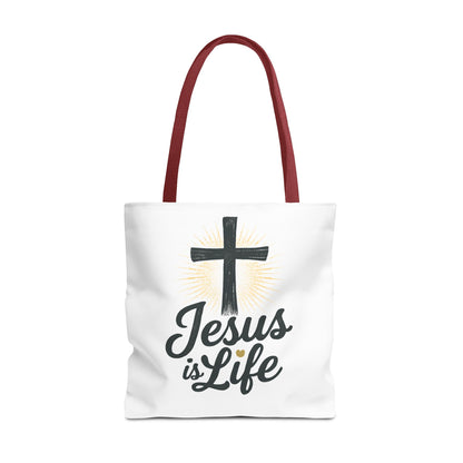 Inspirational Jesus Tote Bag - Faith-Based Carry All