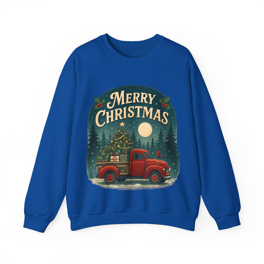 Merry Christmas Truck Sweatshirt