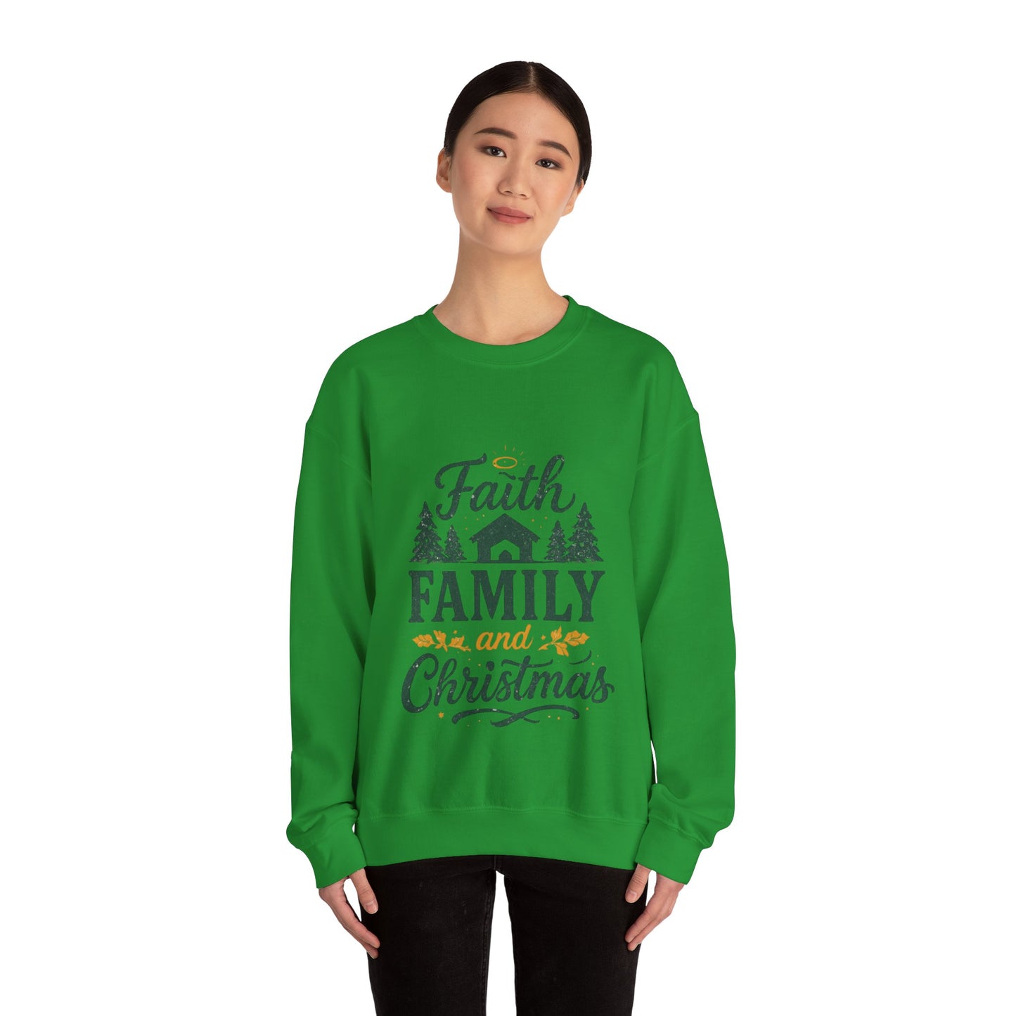 Faith Family Christmas Sweatshirt