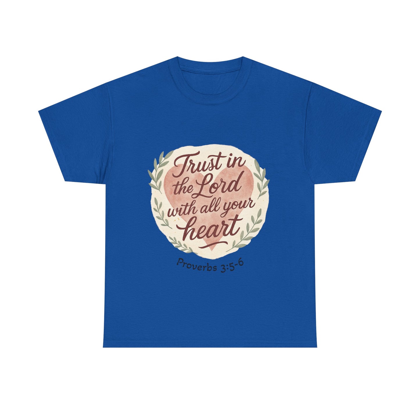 Inspirational Christian Tee – Trust in the Lord with All Your Heart