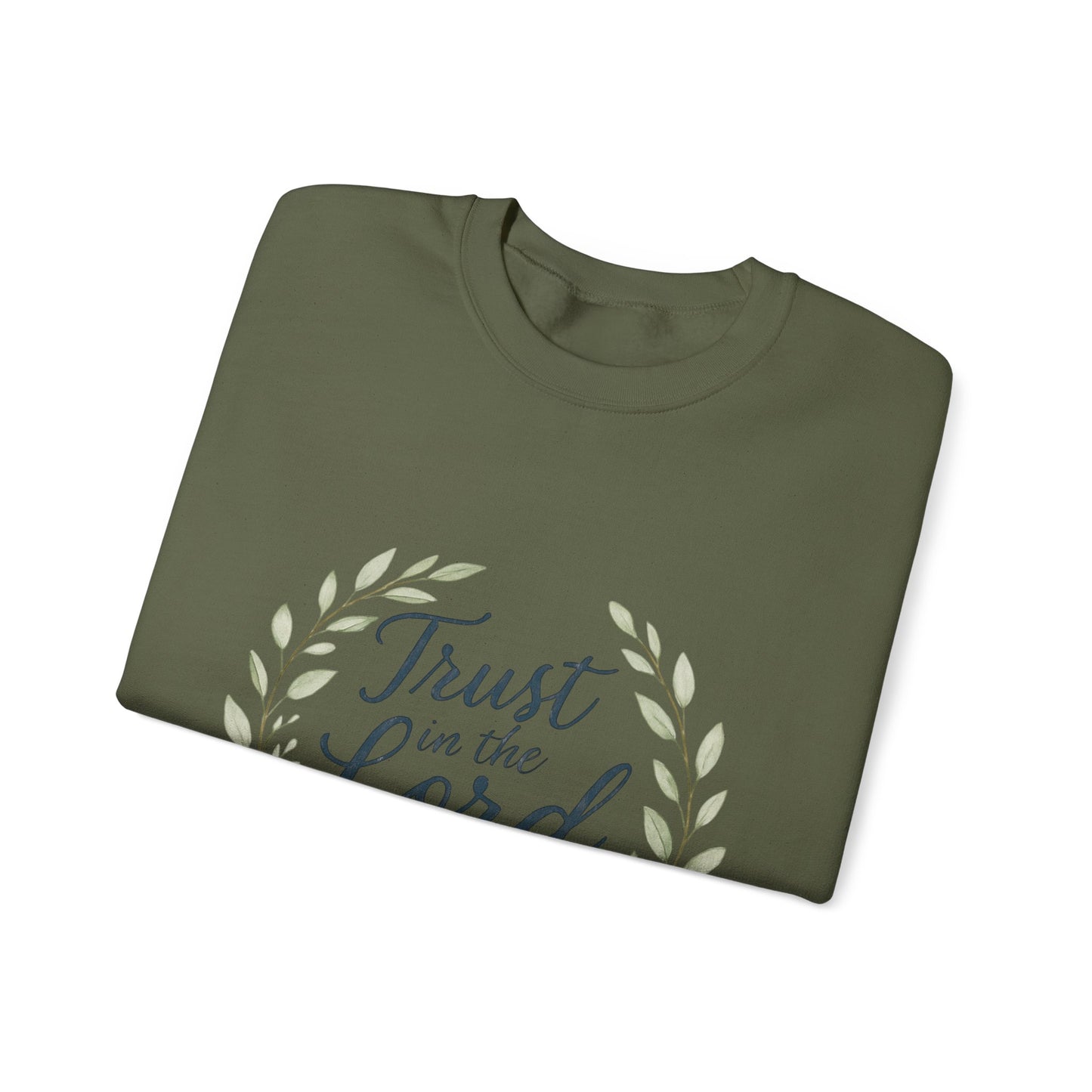 "Trust in the Lord" - Inspirational Crewneck Sweatshirt - Faith Apparel, Christian Gift, Everyday Comfort