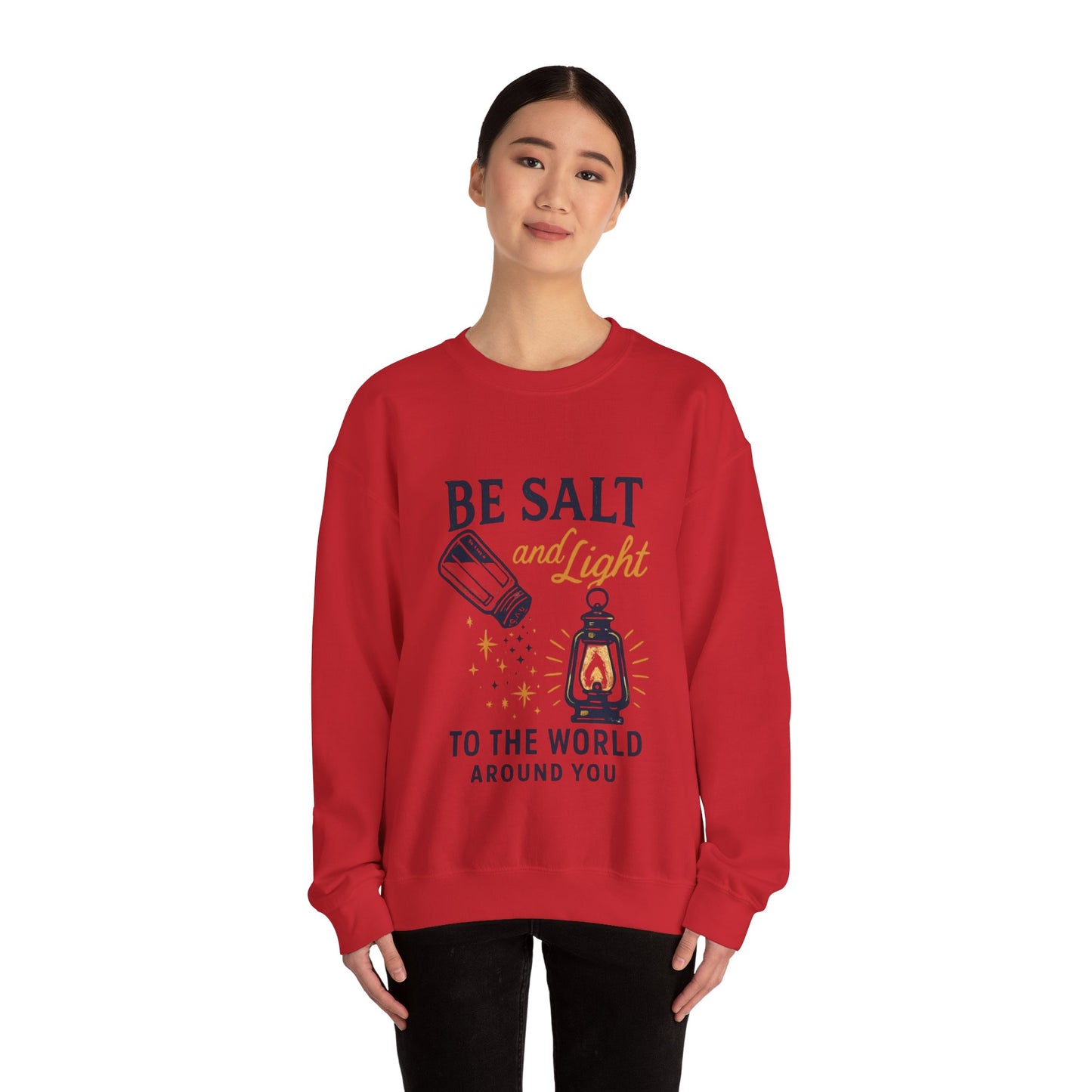 "Be Salt and Light to the World" - Unisex Heavy Blend™ Crewneck Sweatshirt