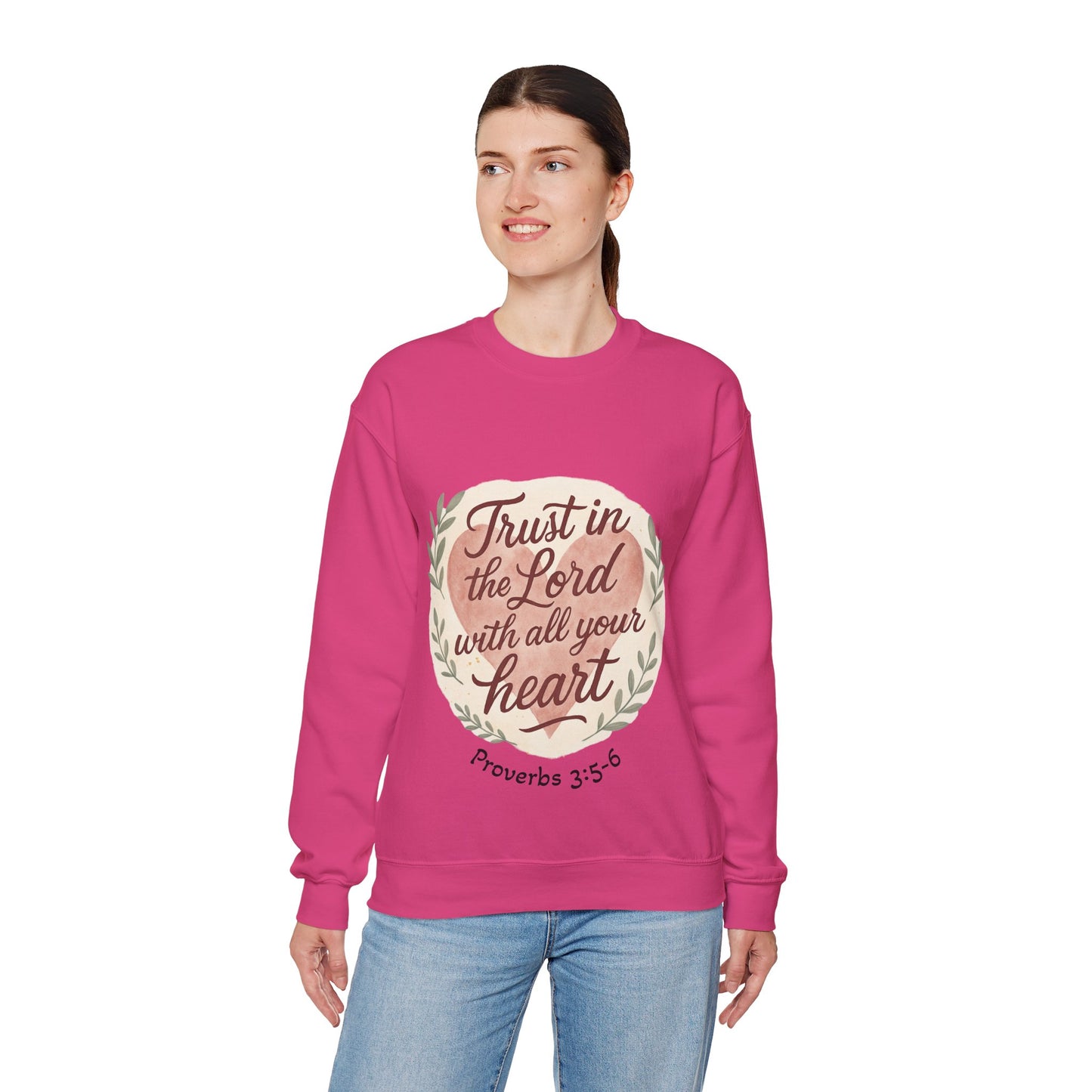 Trust in the Lord with All Your Heart Crewneck Sweatshirt