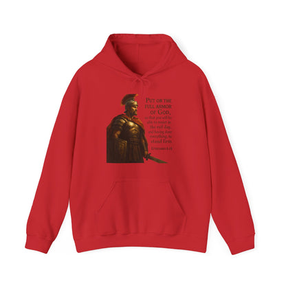 "Put on the full armor of God" - Christian Hoodie - Unisex Sweatshirt