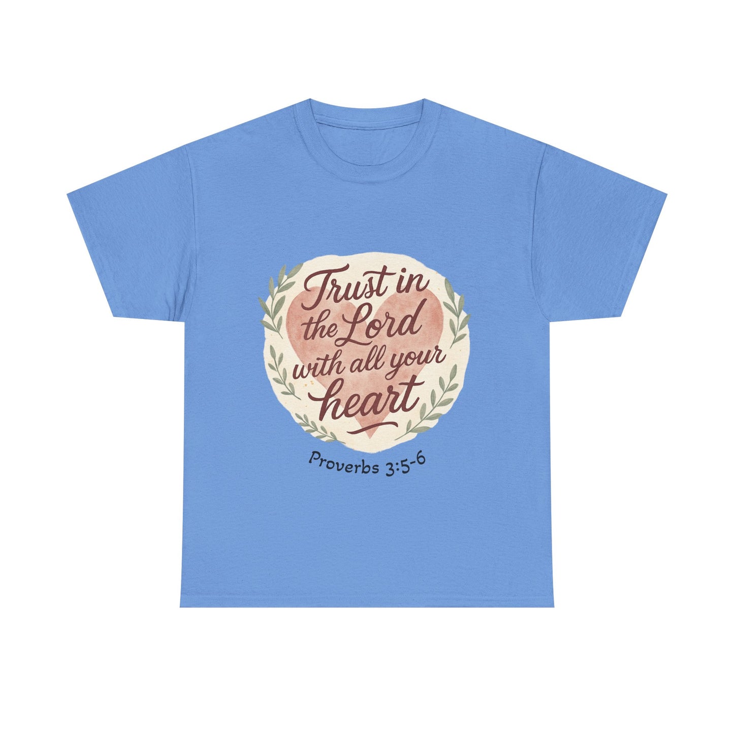Inspirational Christian Tee – Trust in the Lord with All Your Heart