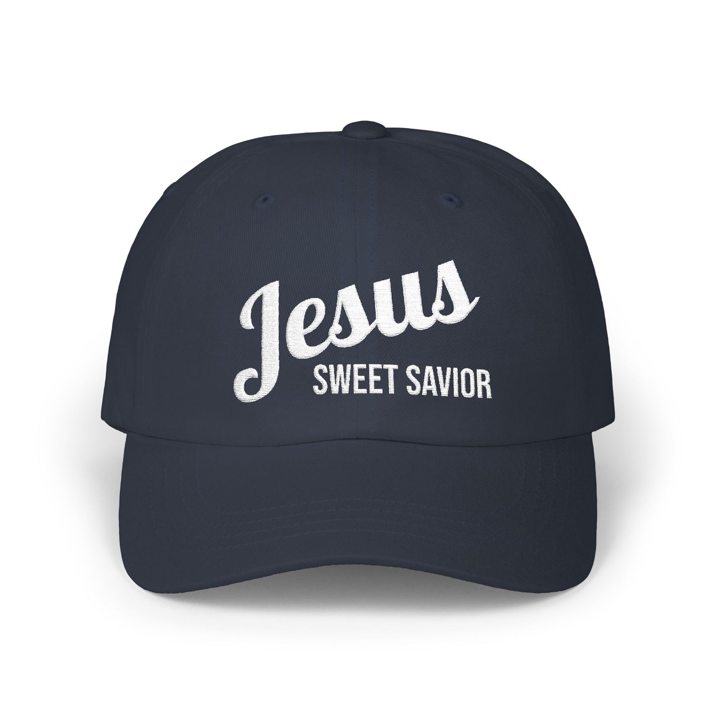 "Jesus Sweet Savior" - Faith-Inspired Classic Dad Cap Gift for Dads, Casual Wear, Summer Outings, Spiritual Gifts