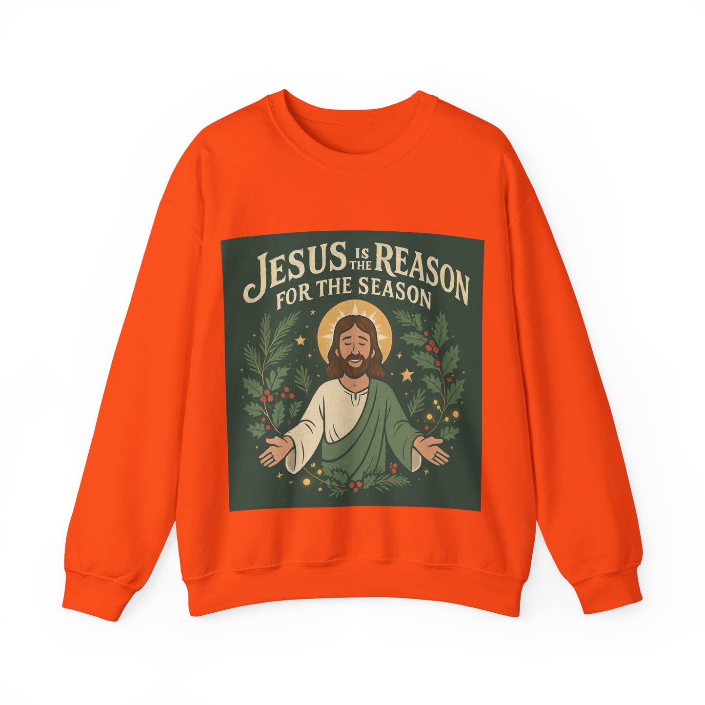 "Jesus is the Reason for the Season" - Crewneck Sweatshirt, Christmas Sweatshirt, Unisex Christmas Gift,