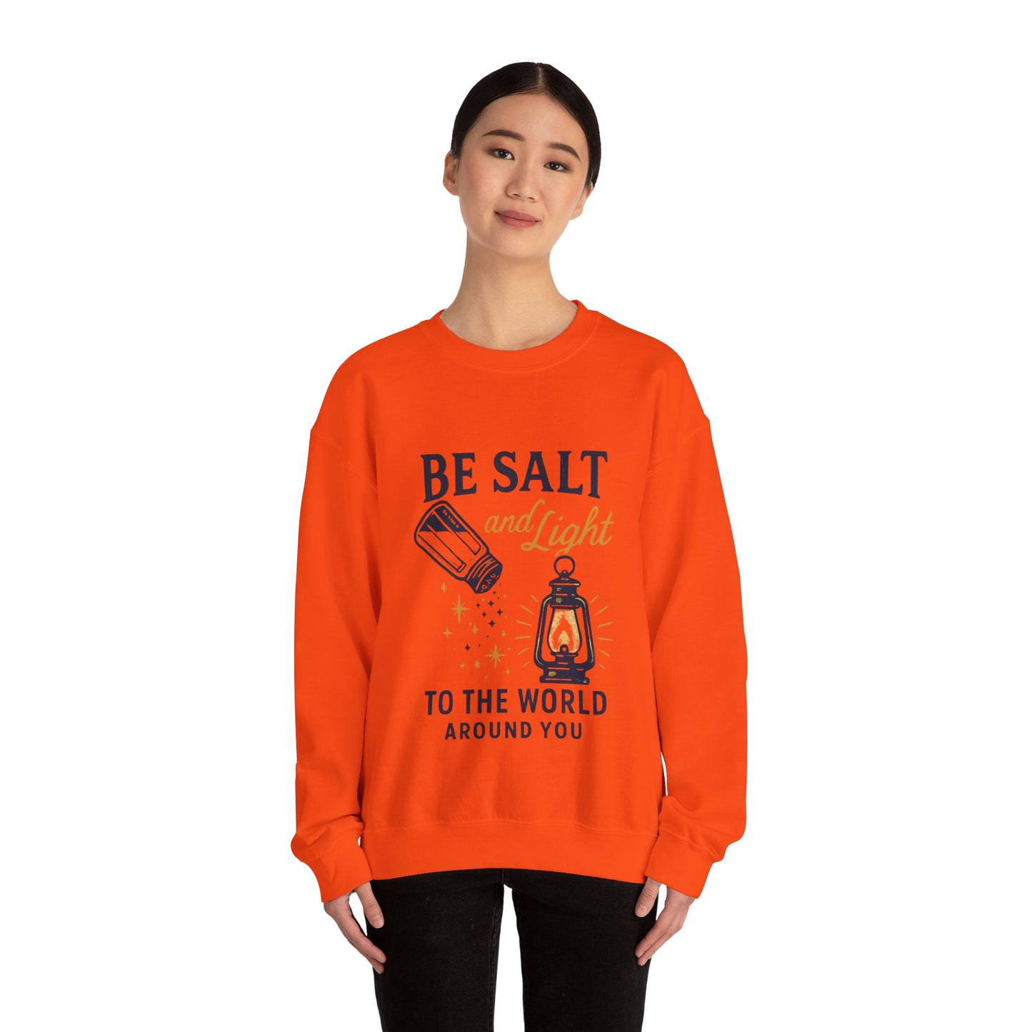 "Be Salt and Light to the World" - Unisex Heavy Blend™ Crewneck Sweatshirt