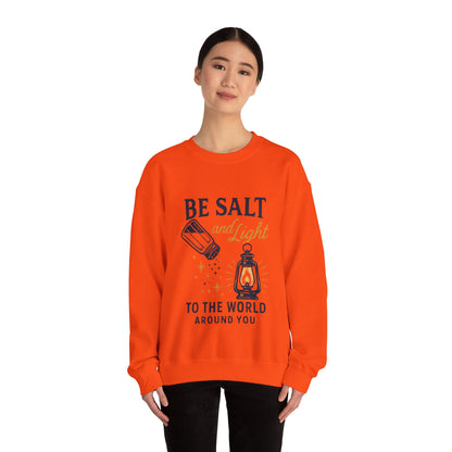 "Be Salt and Light to the World" - Unisex Heavy Blend™ Crewneck Sweatshirt