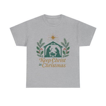 Keep Christ in Christmas Unisex Heavy Cotton Tee
