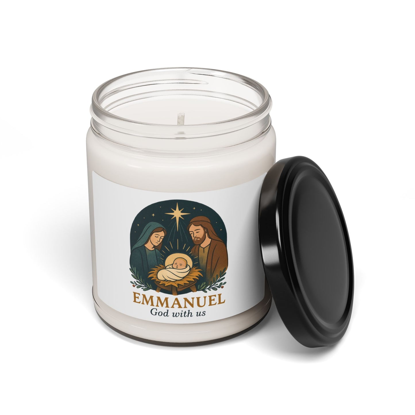 Emmanuel Scented Soy Candle - 9oz | Cozy Holiday Aroma