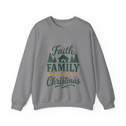 Faith Family Christmas Sweatshirt