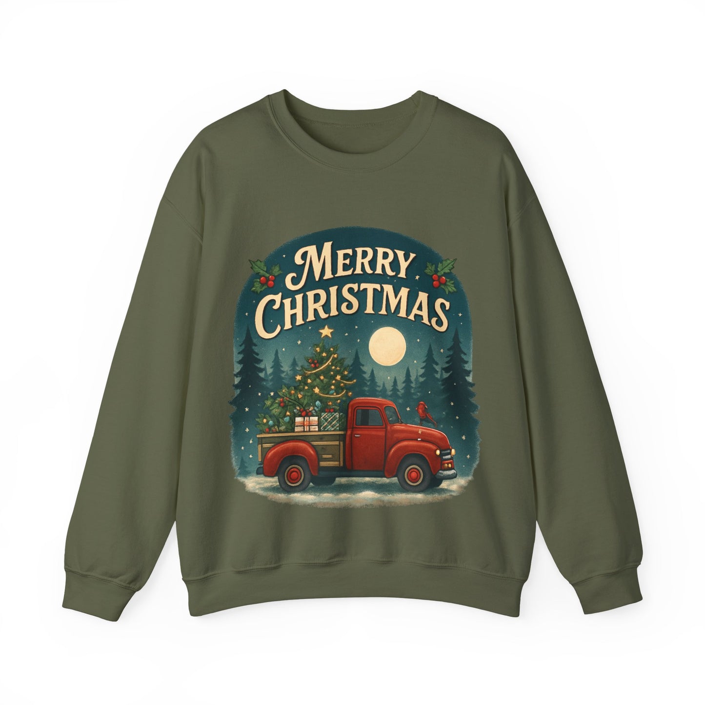 Merry Christmas Truck Sweatshirt