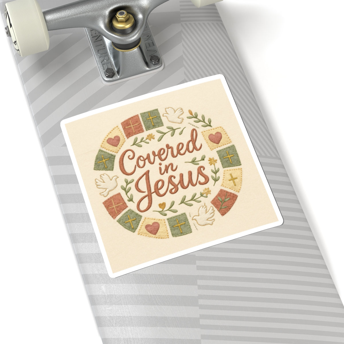 Covered in Jesus Kiss-Cut Stickers