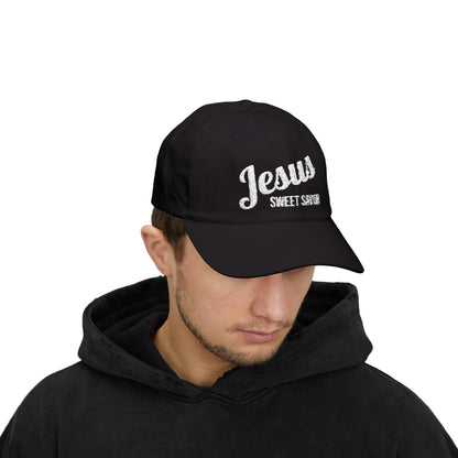 "Jesus Sweet Savior" - Faith-Inspired Classic Dad Cap Gift for Dads, Casual Wear, Summer Outings, Spiritual Gifts
