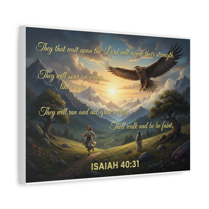 Isaiah 40:31 - Wall Art Canvas Print