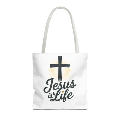 Inspirational Jesus Tote Bag - Faith-Based Carry All
