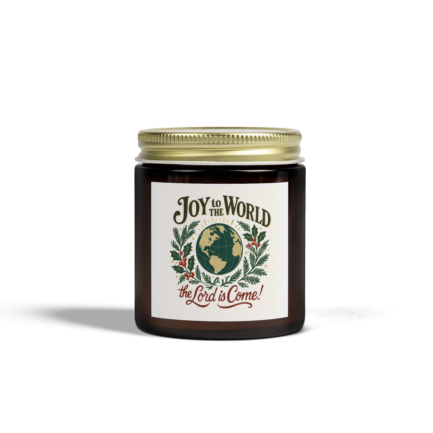 "Joy to the World" - Scented Candles, Coconut Apricot Wax (4oz, 9oz)